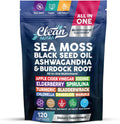 Clean Nutraceuticals Sea Moss Black Seed Oil Supplement 120 Count