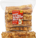 Canine Chews 10-11ft Chicken-Coated MEGA Retriever Rolls - Long