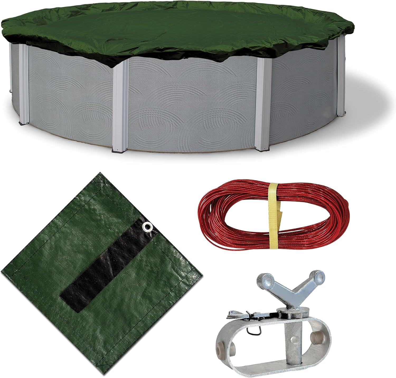 Blue Wave 12-Year Round Above Ground Pool Cover for Winter