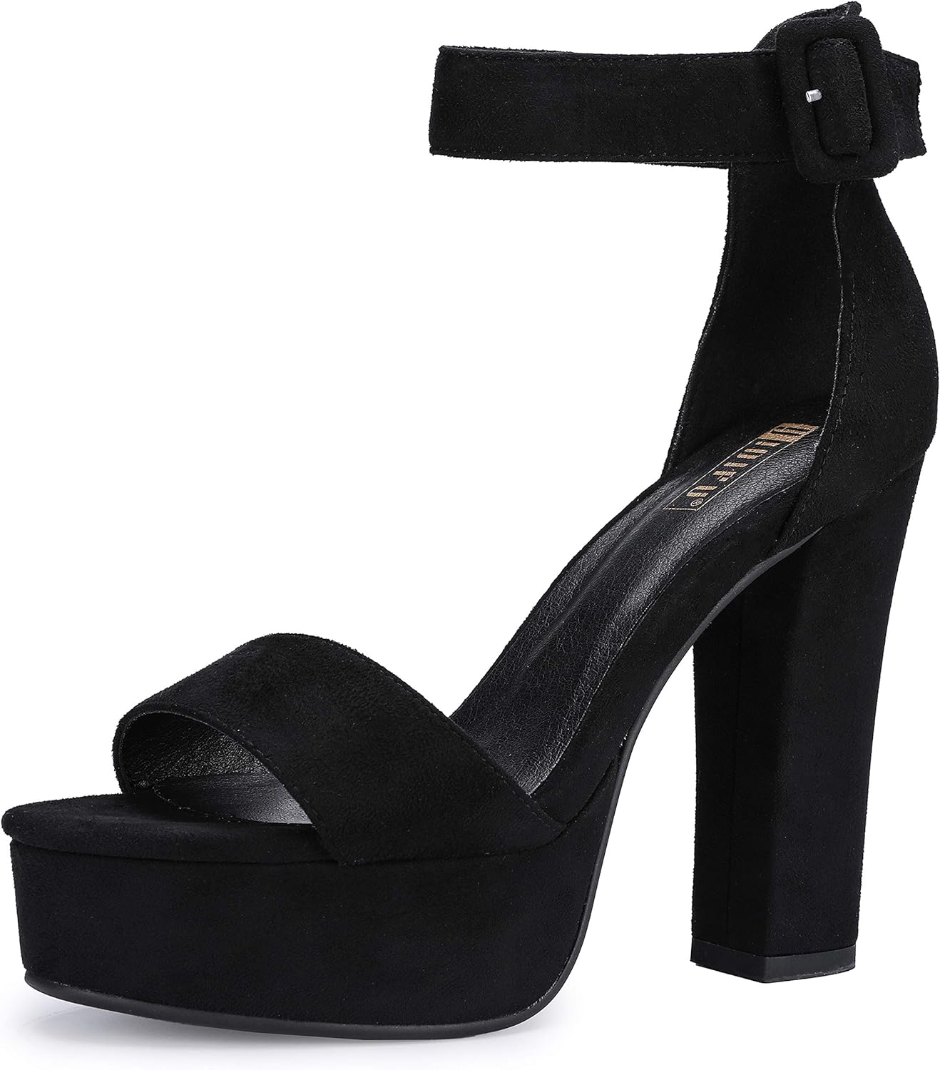 Sabrina Platform Block Chunky High Heels for Women Open Toe