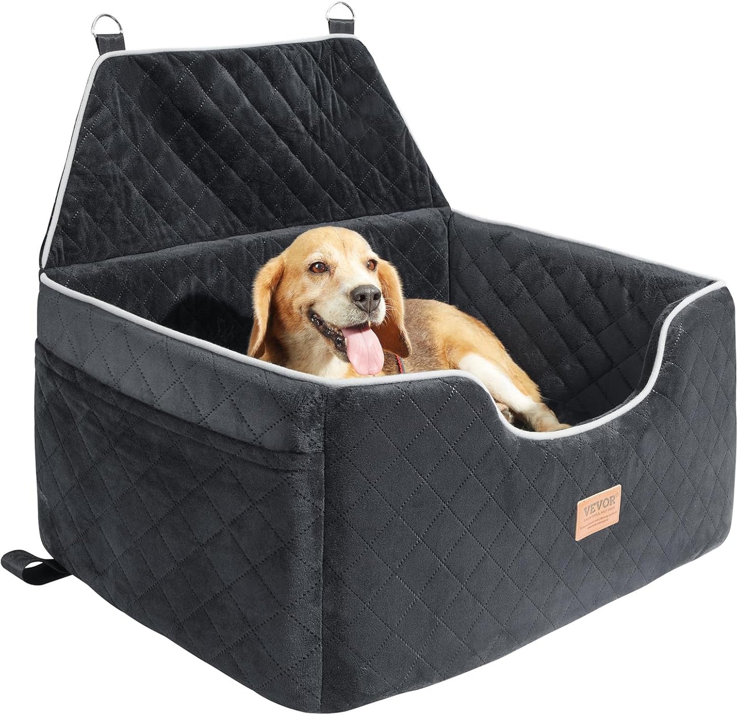 VEVOR Dog Car Seat with Safety Leash - Comfortable Ride for Your Pet!