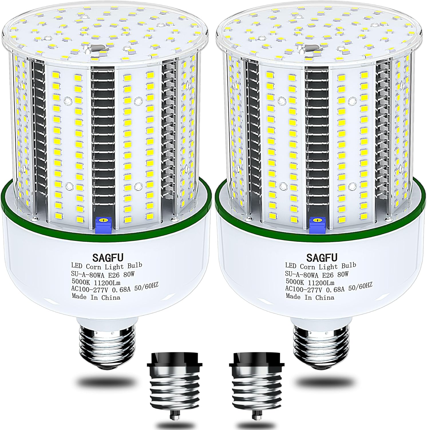 80W LED Corn COB Light Bulb for Bright Indoor Outdoor Use