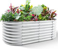 Land Guard 632ft Galvanized Raised Garden Bed Kit - Deep Oval Planter