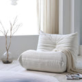 Fireside Comfort: Beige Bean Bag Chair by Sdorens