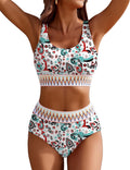 AI'MAGE Women's High Waisted Bikini Sets for Sporty Style