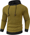 Mens Slim Fit Hooded Sweatshirt Pullover - Waffle Texture