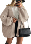 Cozy oversized cardigan sweater for women by PRETTYGARDEN for fall