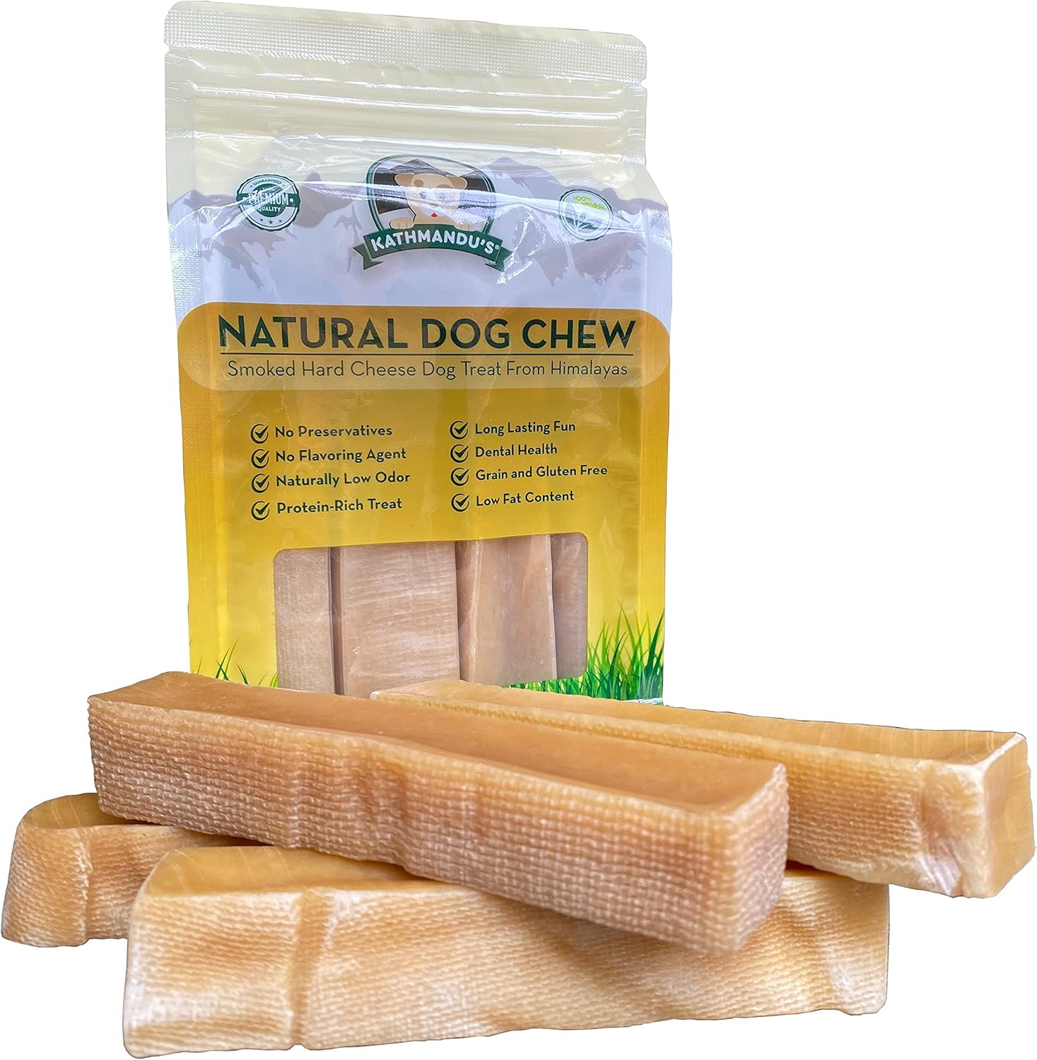 Authentic Himalayan Yak Cheese Chews for Dogs - Large Pack