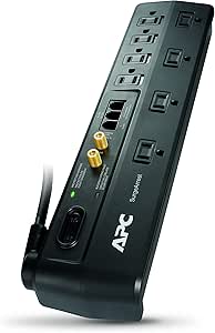 APC Surge Protector P8VT3: 2770 Joules, 8 Outlets, Gray