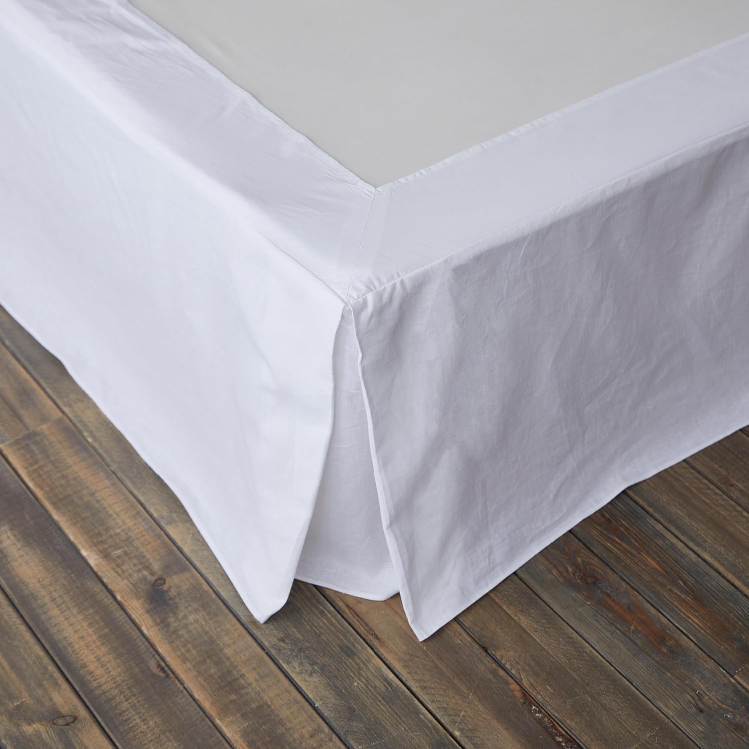 BISELINA French Linen Wrap Around Bed Skirt for Queen Size