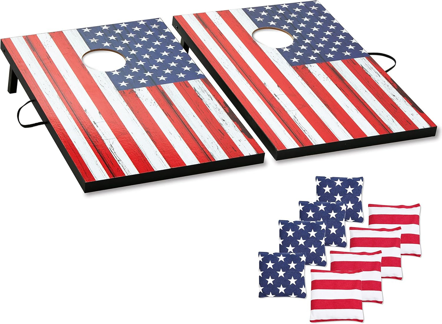 Cornhole Board Set for Adults - Portable Regulation or Tailgate Size