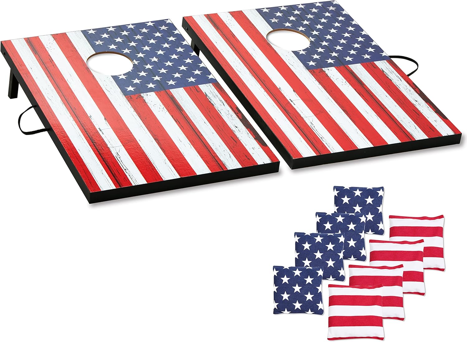 Cornhole Board Set for Adults - Portable Regulation or Tailgate Size