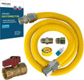 1 in OD x 36 in Flexible Gas Connector Kit - Weatherproof MaxFlow