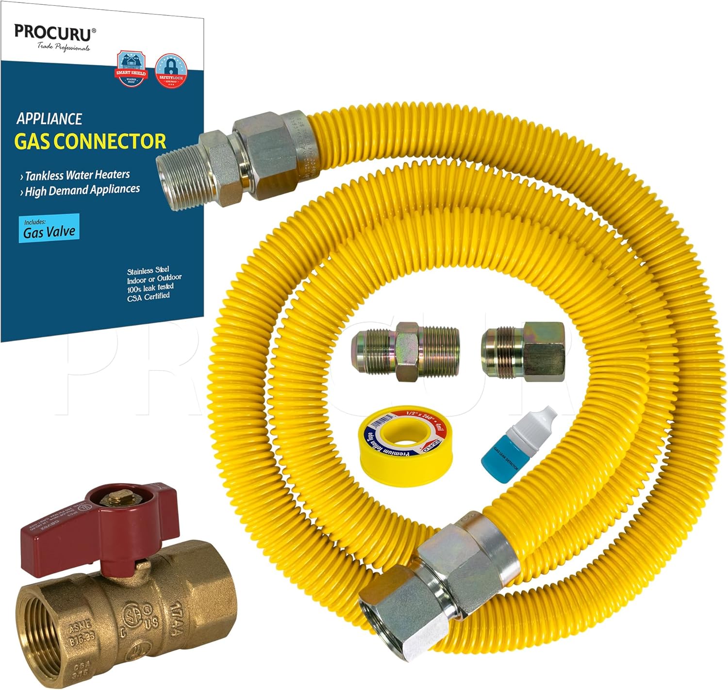 Flexible Gas Connector Kit for Tankless Water Heaters - 36