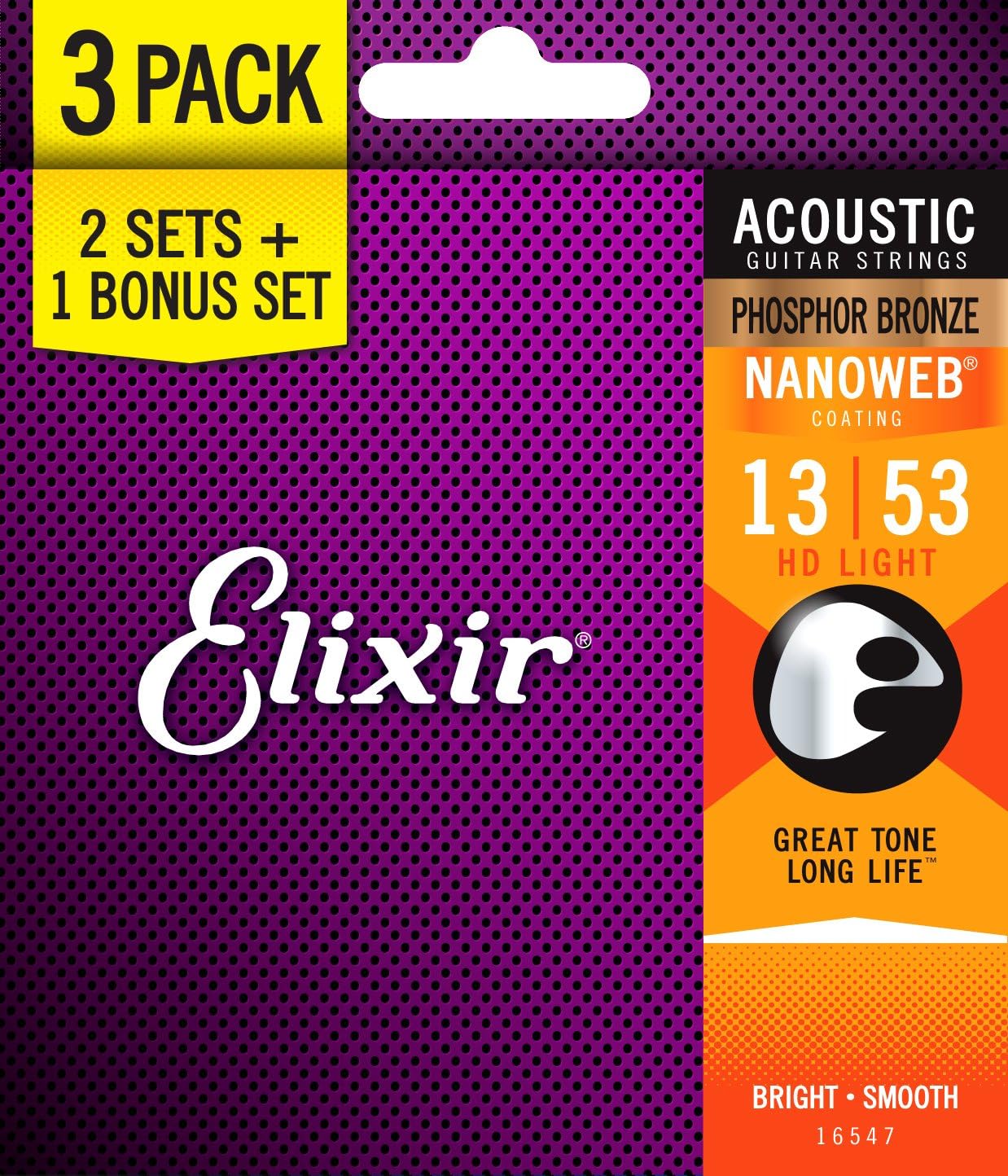 Elixir Strings 16547 Acoustic Phosphor Bronze Guitar Strings Review