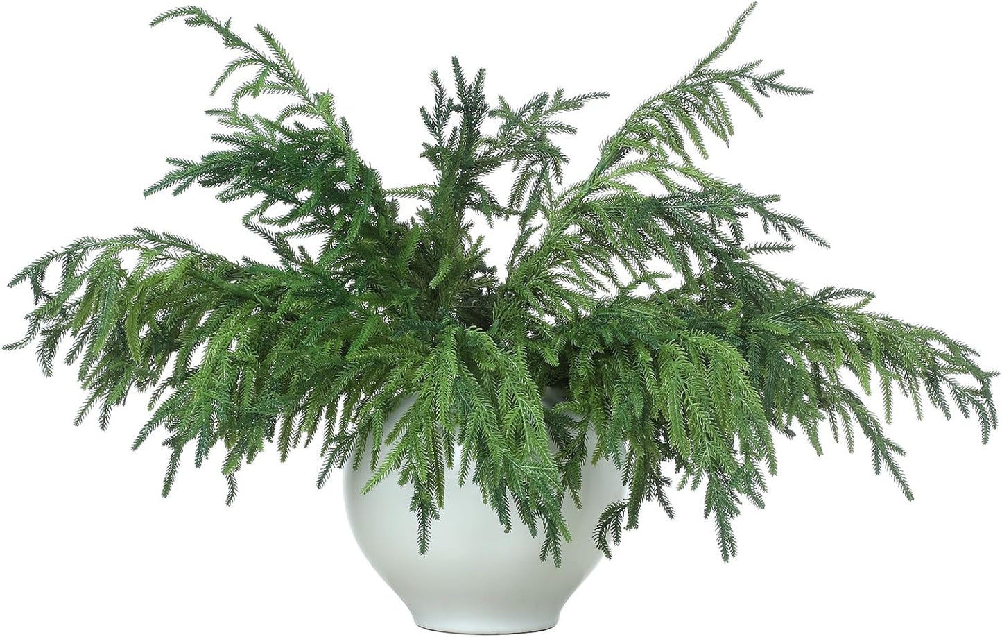 30 Pcs 30 Inch Christmas Norfolk Pine Branches for Holiday Decor