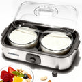 Yogurt Maker Machine with Two 1-Quart Containers - Easy Homemade
