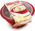 Microwave Popcorn Popper - Oil-Free Popcorn in a Serving Bowl