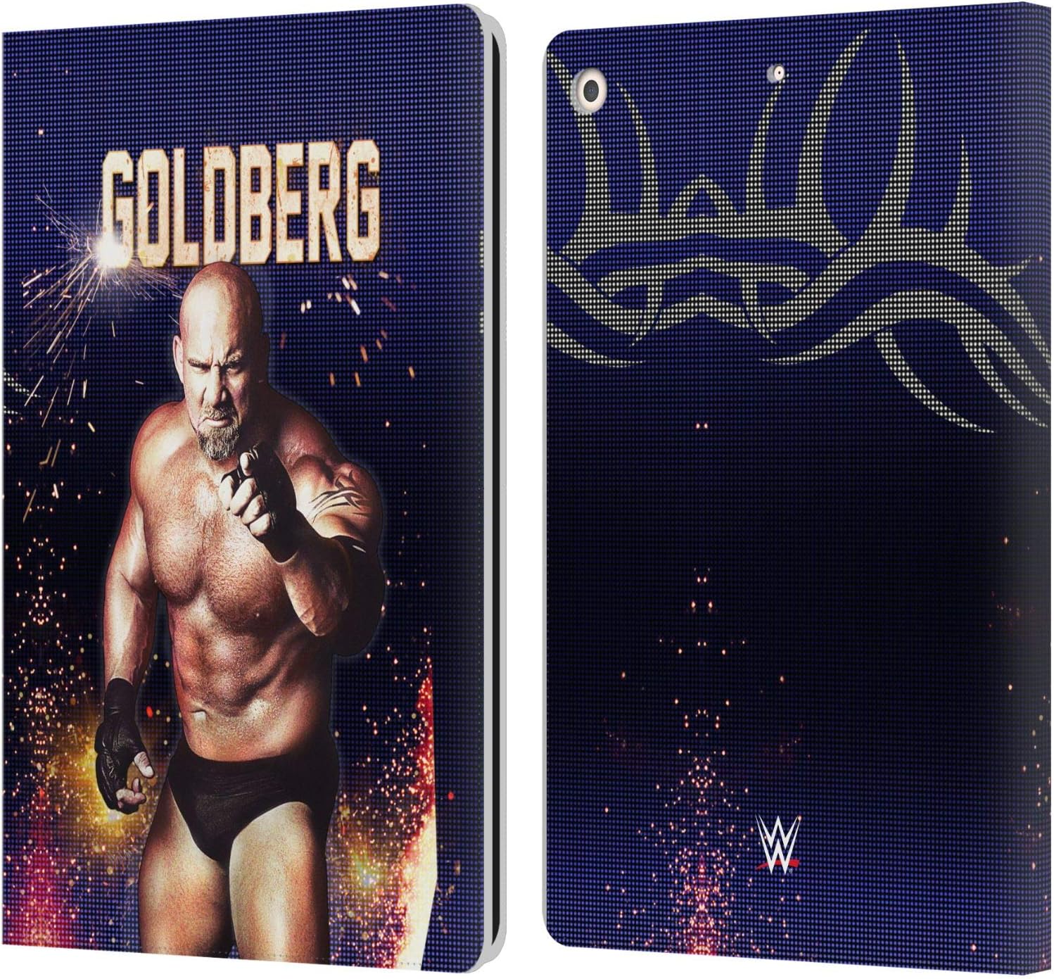 WWE Goldberg Superstars Leather Wallet Case for iPad 10.2