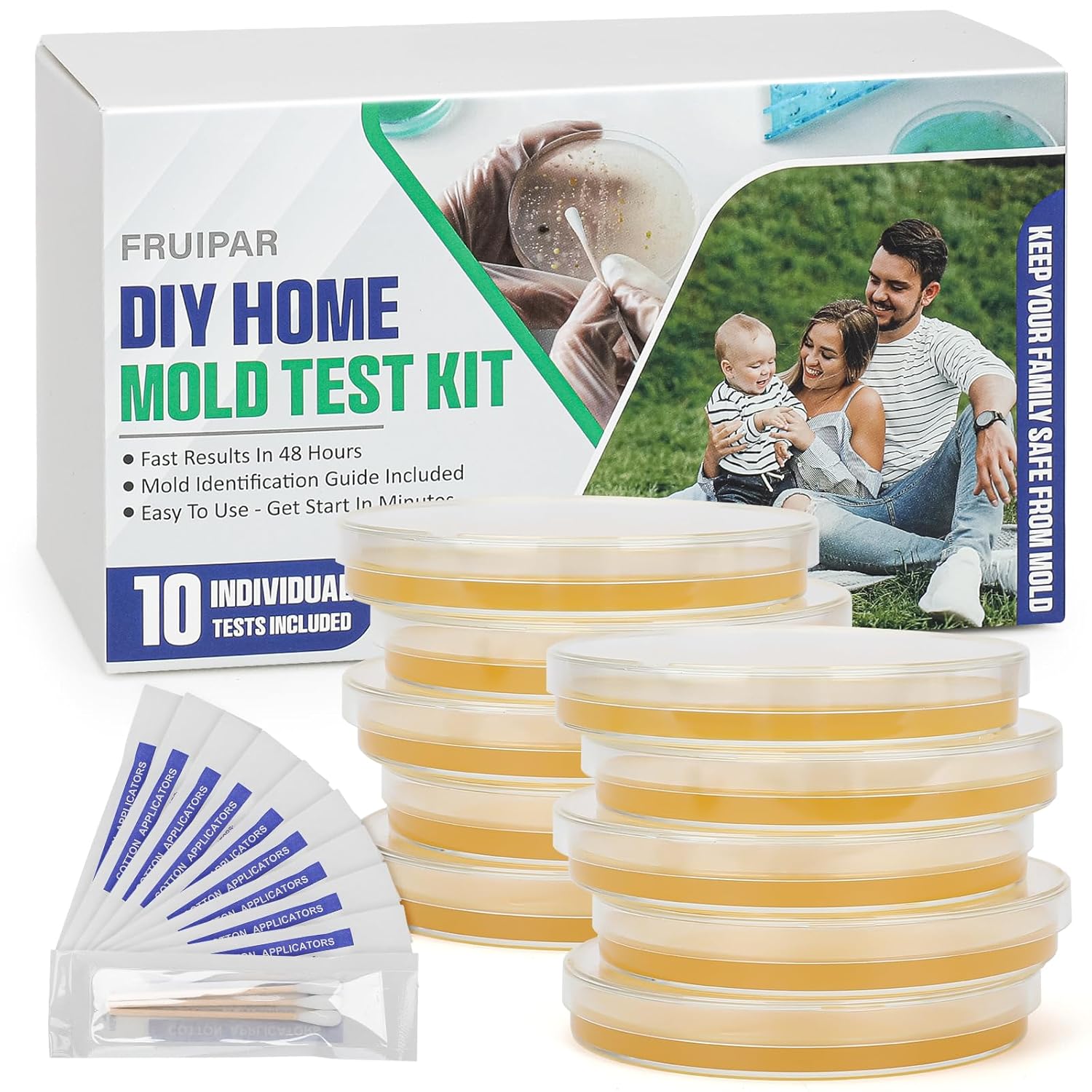 Mold Test Kit for Home - DIY Mold Air Test with 10 Tests