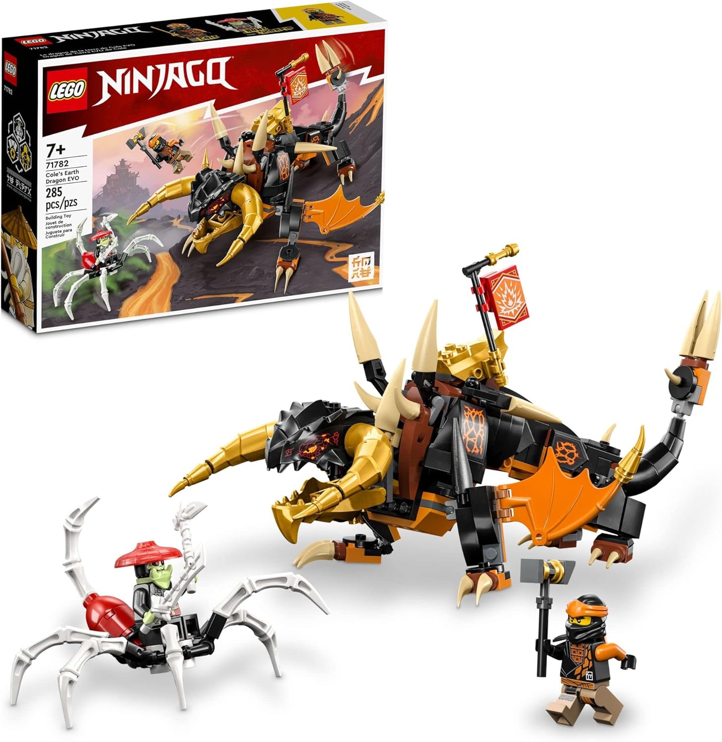LEGO NINJAGO Coles Earth Dragon EVO 71782 Action Toy Set