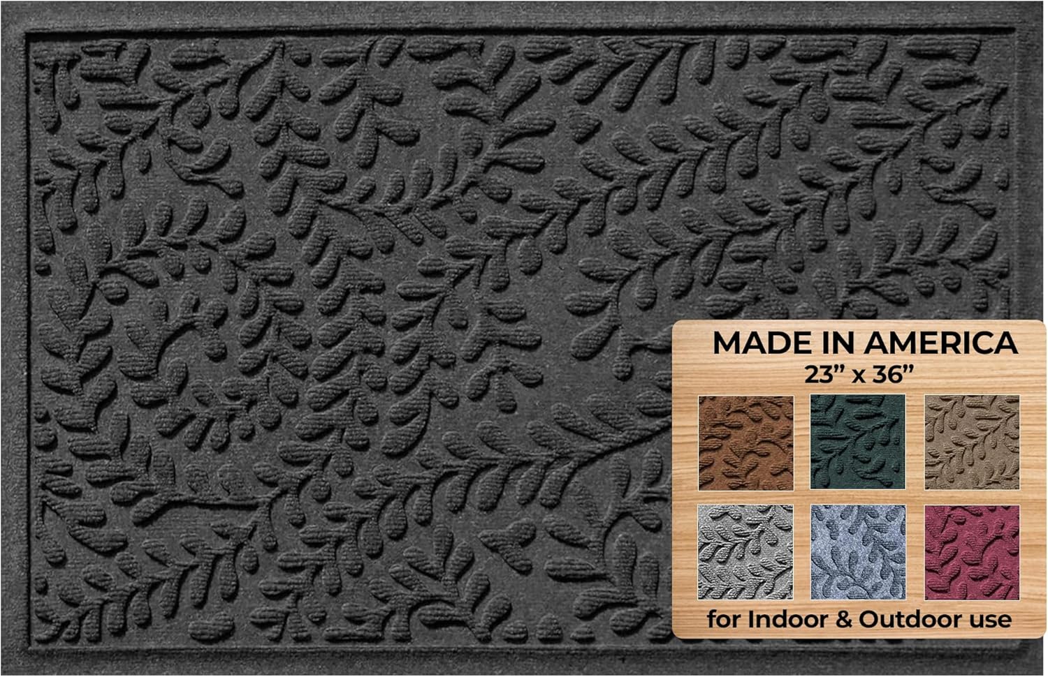 WaterHog Indoor/Outdoor Door Mat for Entryway, Durable Design