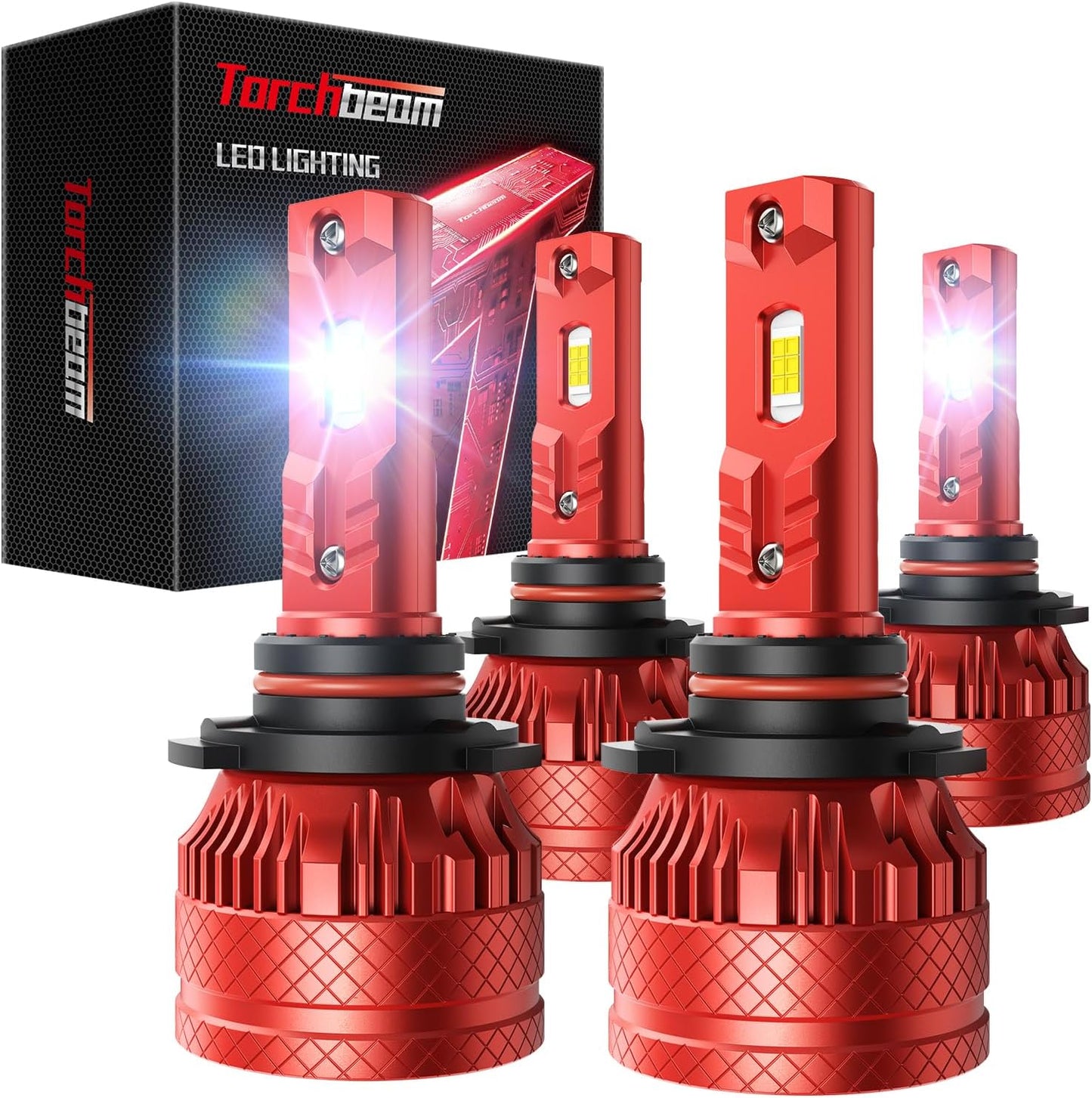 Torchbeam 9005 9006 LED Bulbs Combo: 96000LM Super Bright Lights