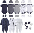 100% Cotton Newborn Layette Set 8pc Unisex Baby Outfit - Soft