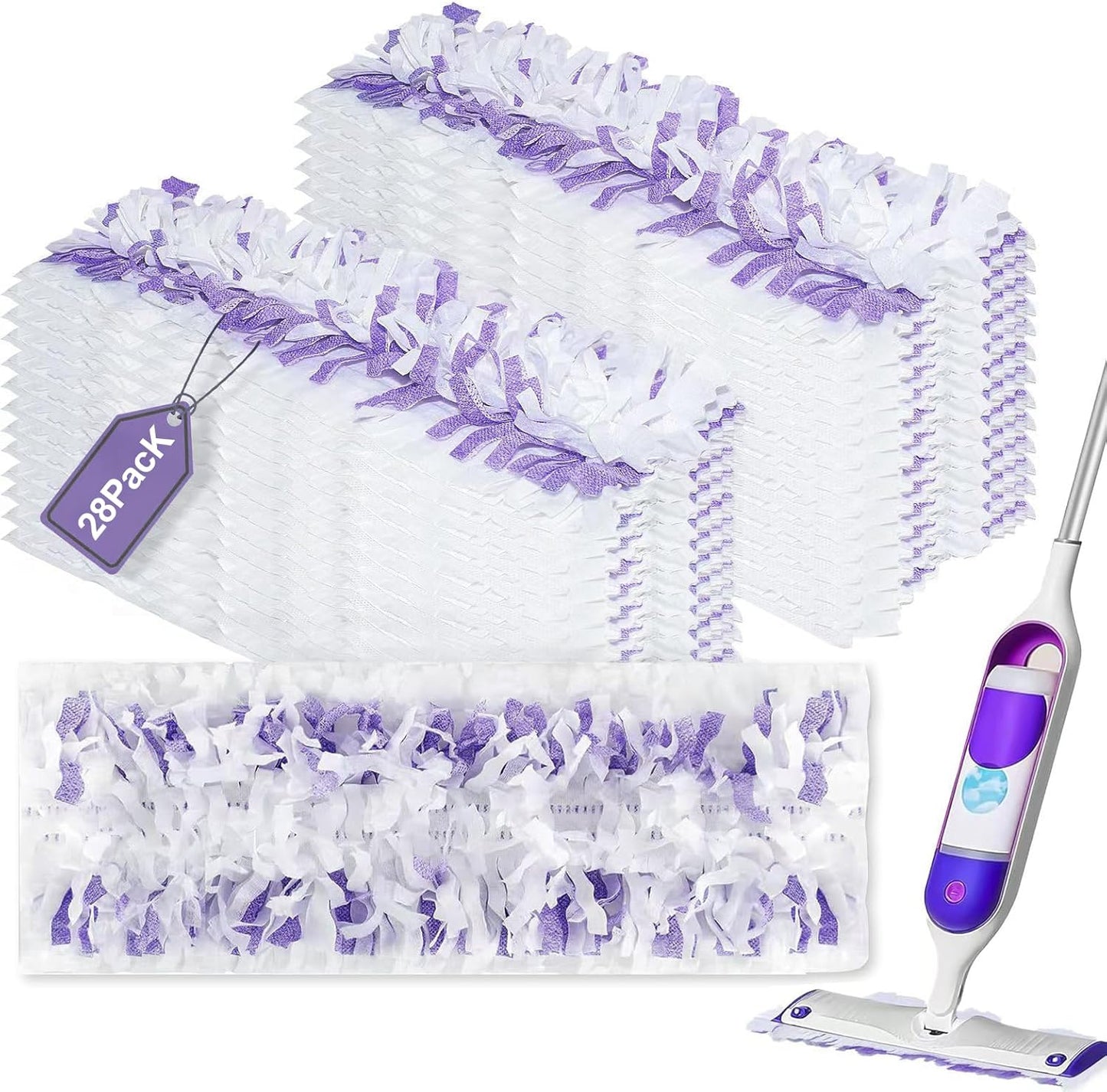 BYOFI 28 Pack PowerMop Pads - Floor Cleaning Refills