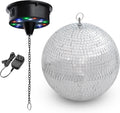 DELight 12in Large Disco Ball with Motor - Colorful Rotating Light
