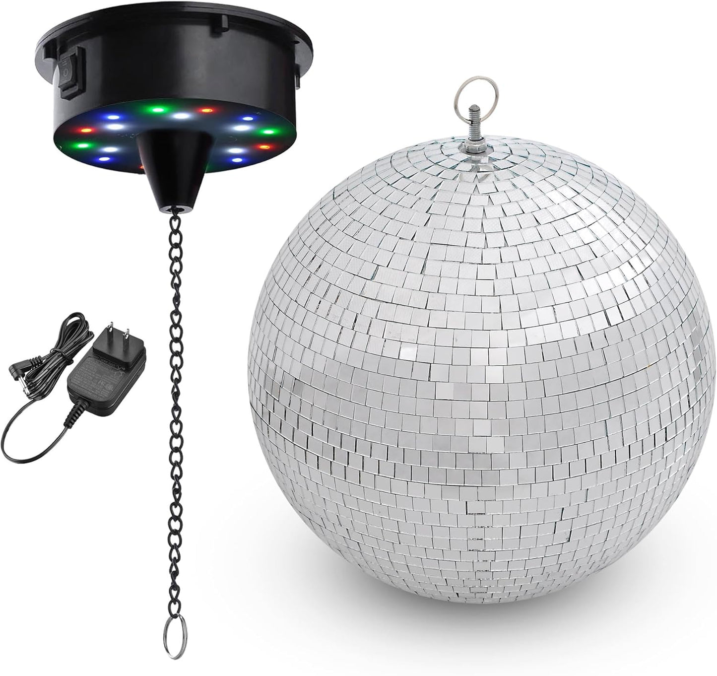 12in Large Disco Ball with Motor for Vibrant Party Atmosphere