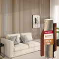 Avana Modern Acoustic Wood Wall Panels 47.2 x 12.6 in White Oak