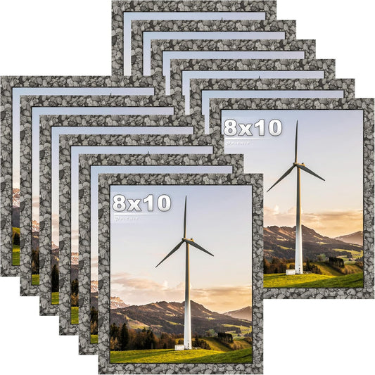 Picrit 8x10 Farmhouse Picture Frame Set of 12 for Display