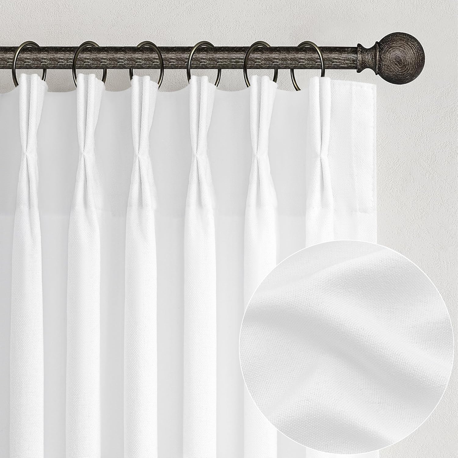 Extra Long White Curtains for Modern Living Room Decor