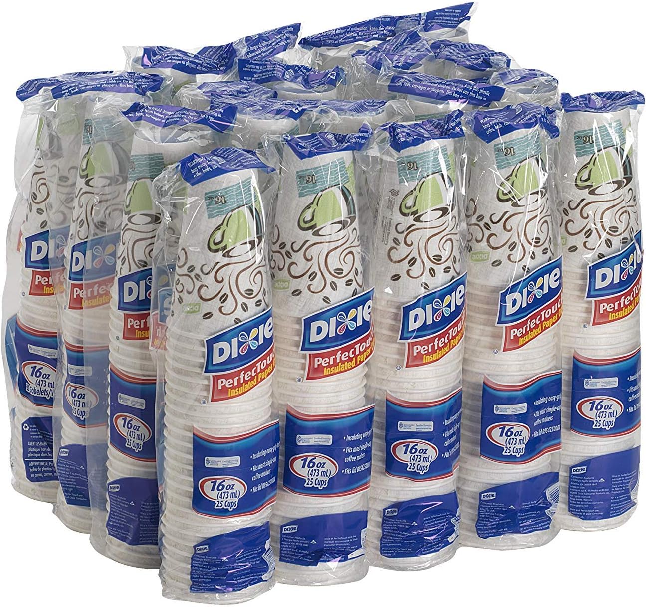 Dixie Perfectouch Insulated Paper Hot Cup for Superior Comfort