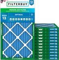 Filterbuy 14x24x1 Air Filter MERV 13 Optimal Smoke & Allergy Defense