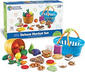 Learning Resources Deluxe Market Set - 32-Piece Pretend Play Food