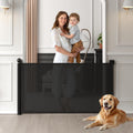 Retractable Baby Gate for Stairs and Doorways - Auto-Lock Safety