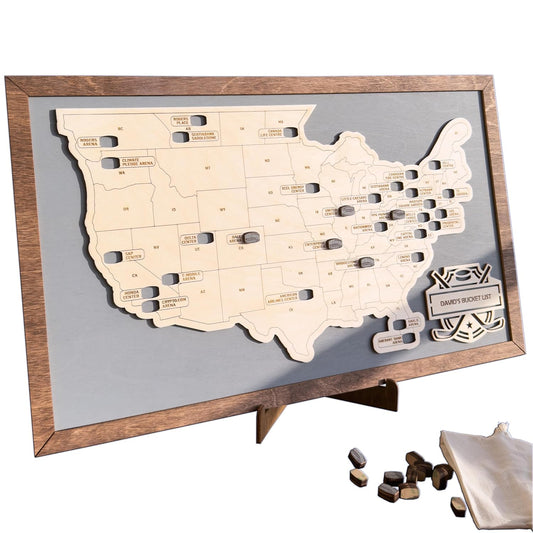 Custom Hockey Rink Map Tracker for NHL Stadium Enthusiasts
