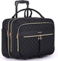 BAGSMART Rolling Laptop Bag Women 17.3in - Mobile Office with Wheels