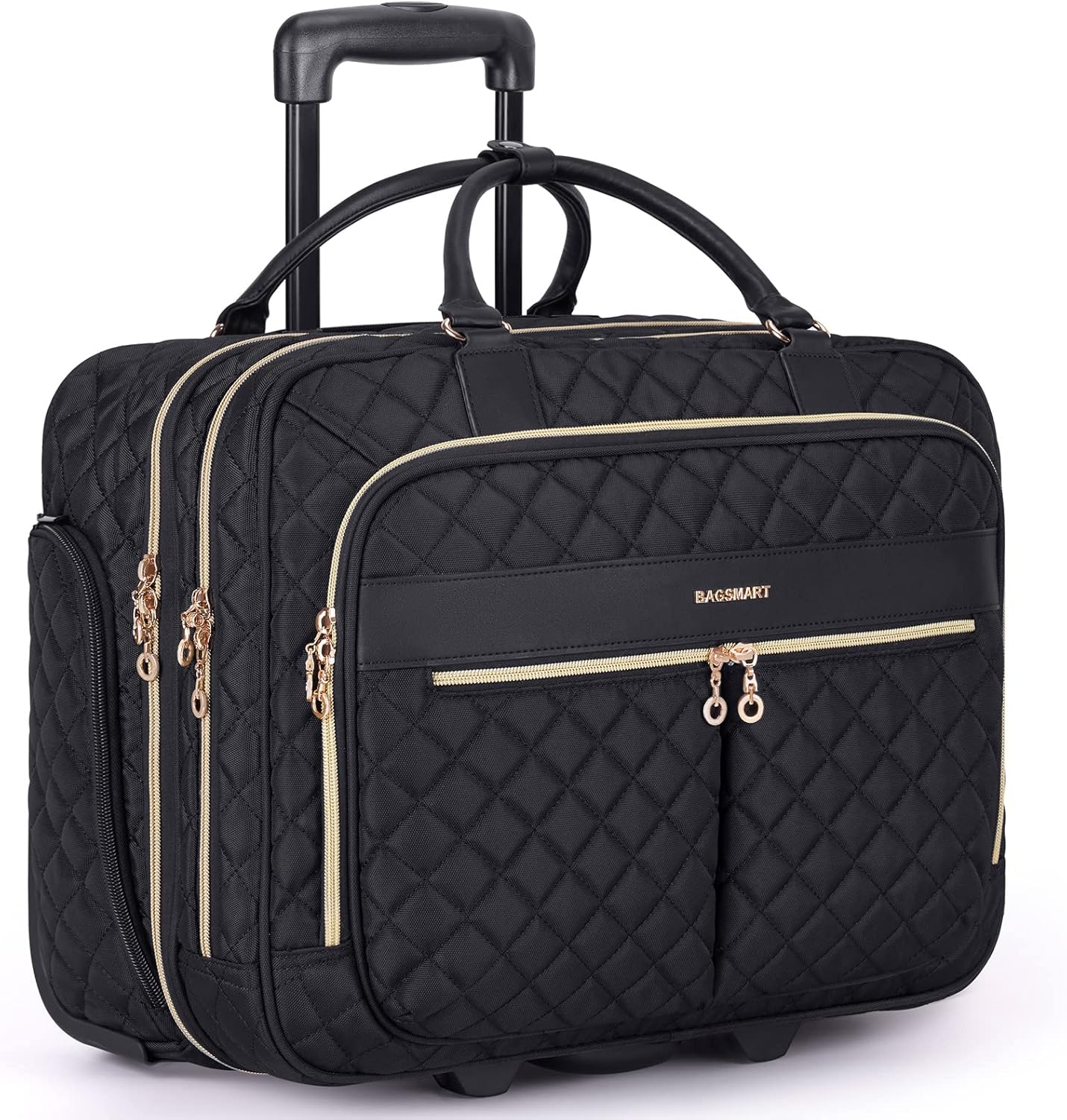BAGSMART Rolling Laptop Bag for Women - 17.3 Inch Briefcase