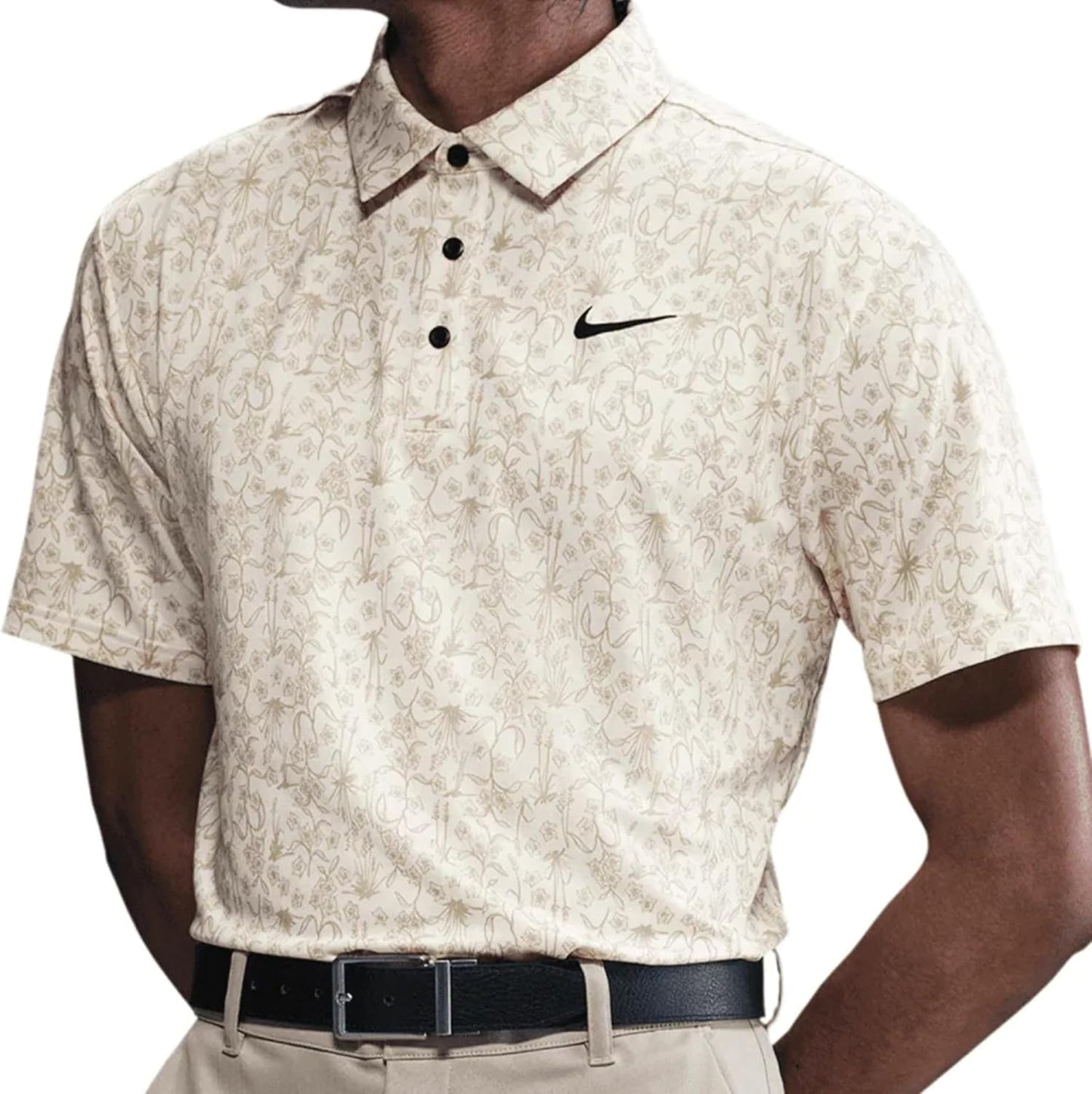 Nike Dri-FIT Tour POA Print Golf Polo Shirt for Comfort and Style