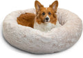 Calming Donut Dog and Cat Bed for Anxiety Relief and Comfort