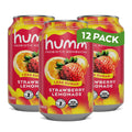 Humm Kombucha Strawberry Lemonade 12 Pack - Refreshing Low Sugar