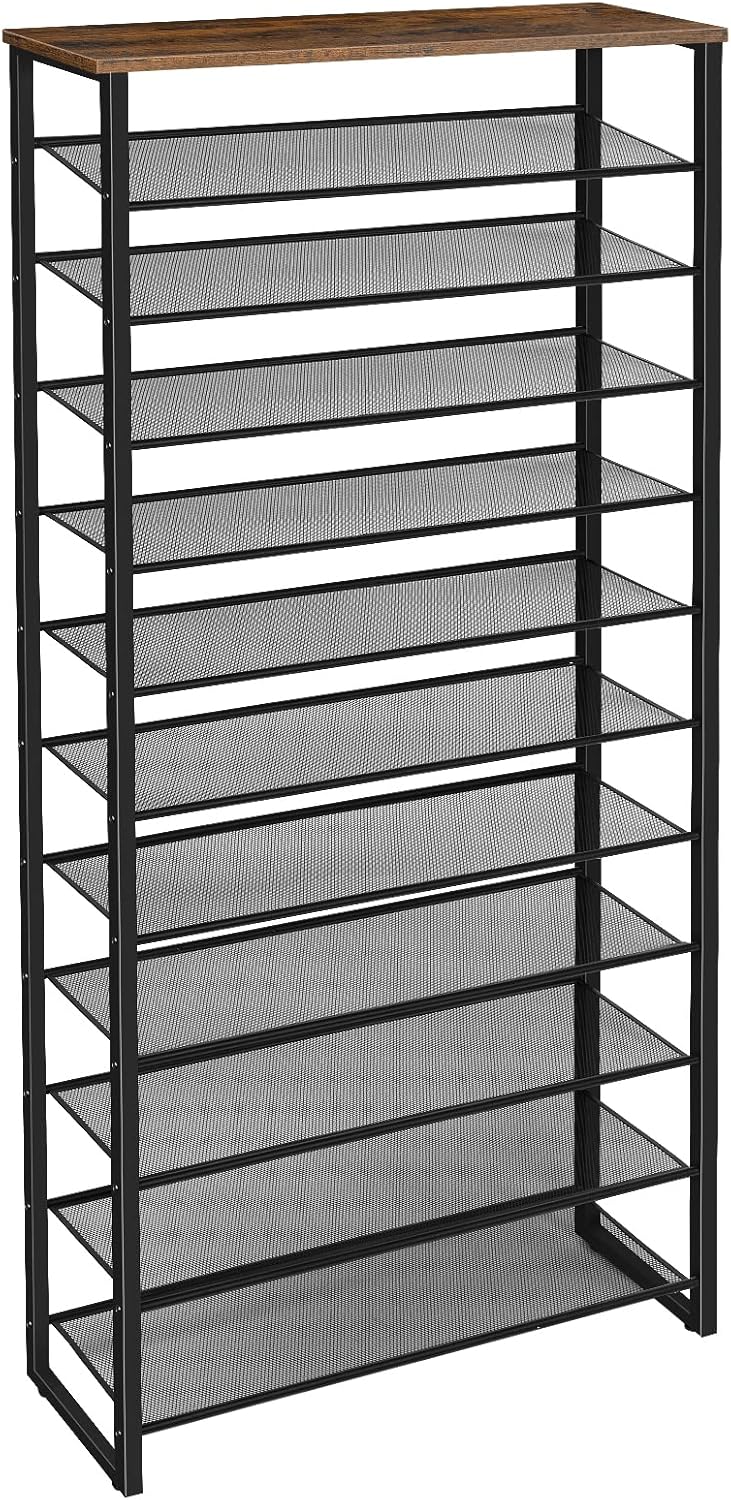 12-Tier Shoe Rack for Large Capacity Storage and Organization