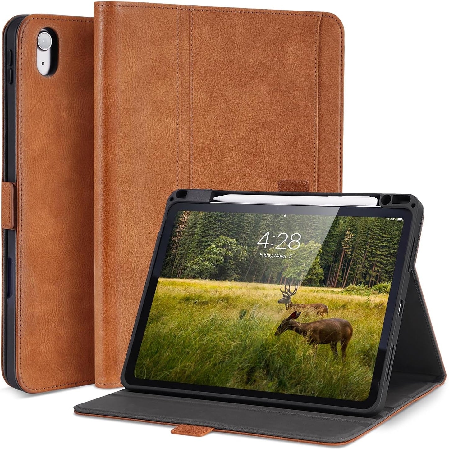 Handmade iPad A16 11 Inch Case with Multi-Angle Stand and Pocket