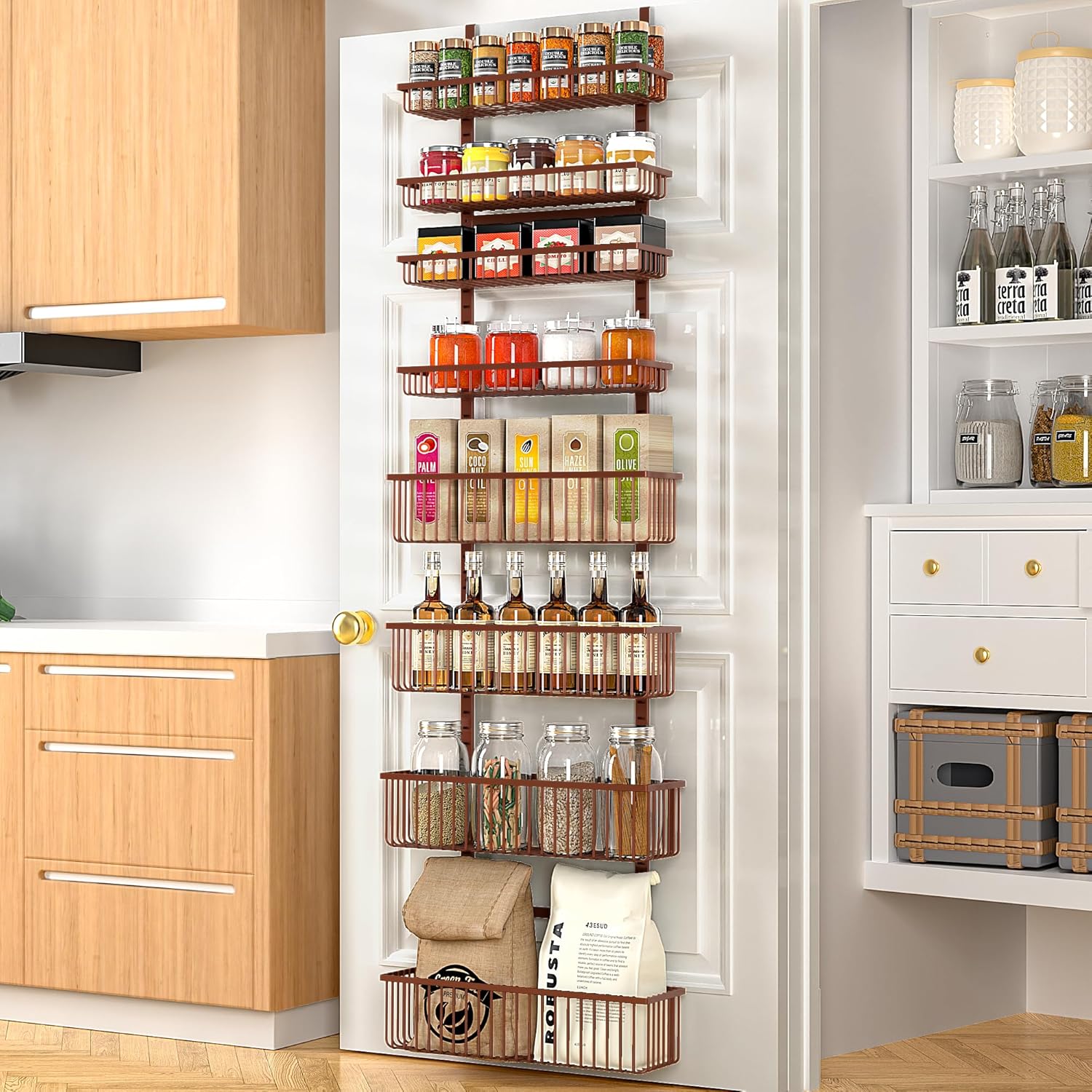 Moforoco Over The Door Pantry Organizer for Efficient Storage