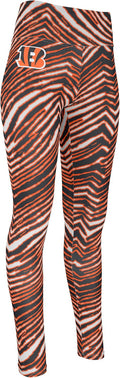 Zubaz Women's Full Length High Waist NFL Leggings - Comfortable Fit