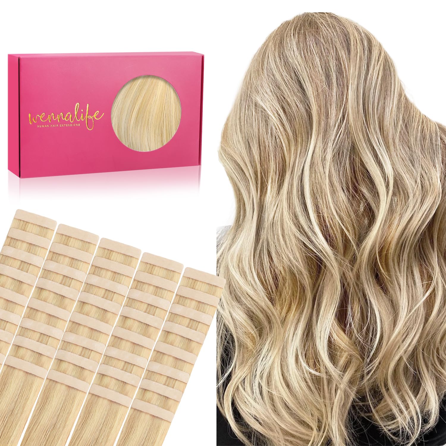 WENNALIFE Tape in Hair Extensions for Stunning Volume and Length