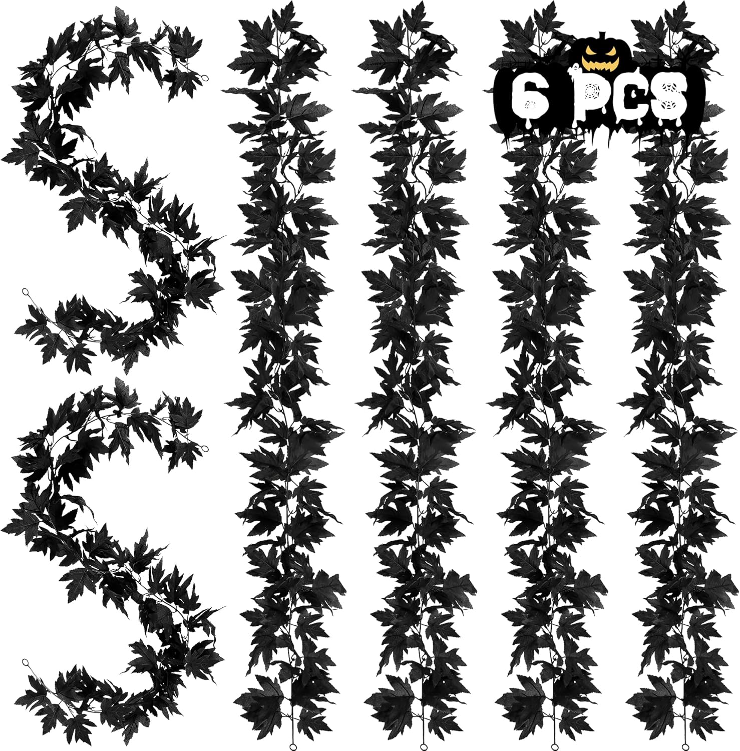 Black Halloween Garland Indoor for Stunning Fall Decor